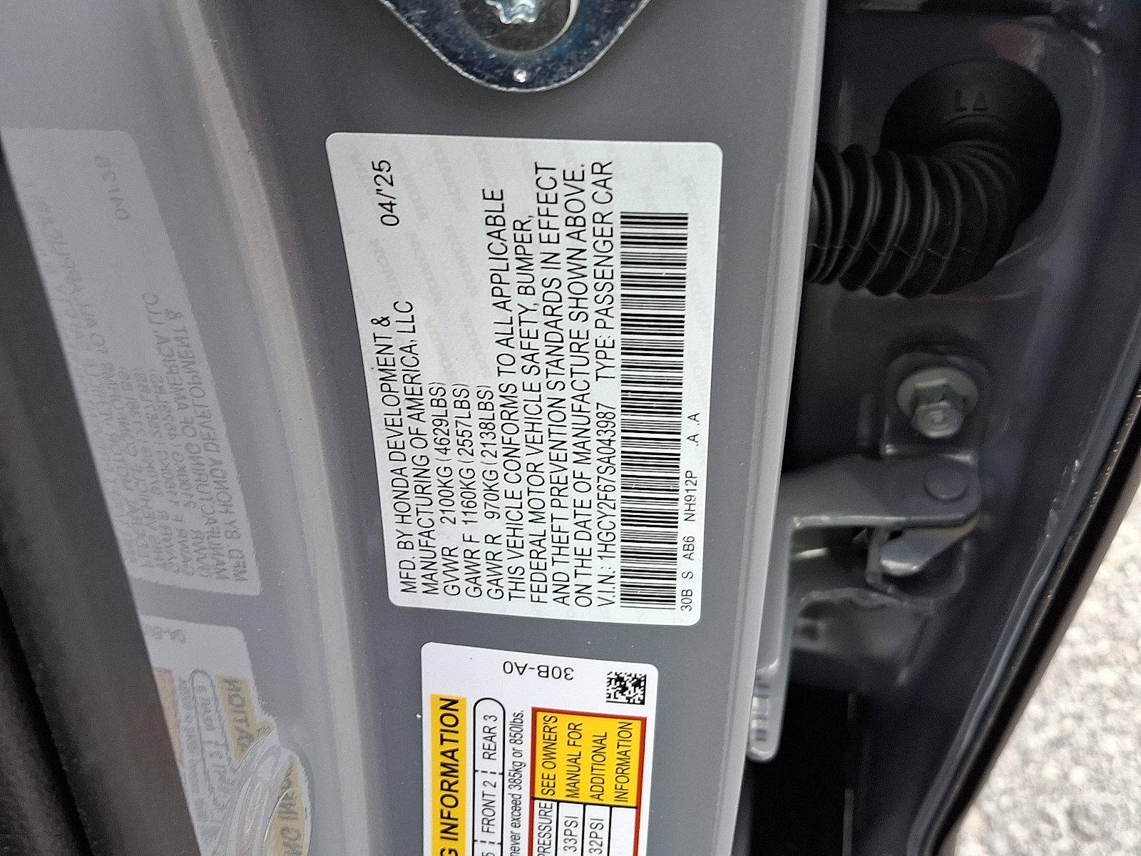 2025 Honda Accord Hybrid Vehicle Photo in Harrisburg, PA 17111