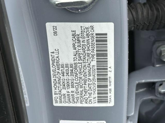 2022 Honda Accord Hybrid Vehicle Photo in SAINT JAMES, NY 11780-3219