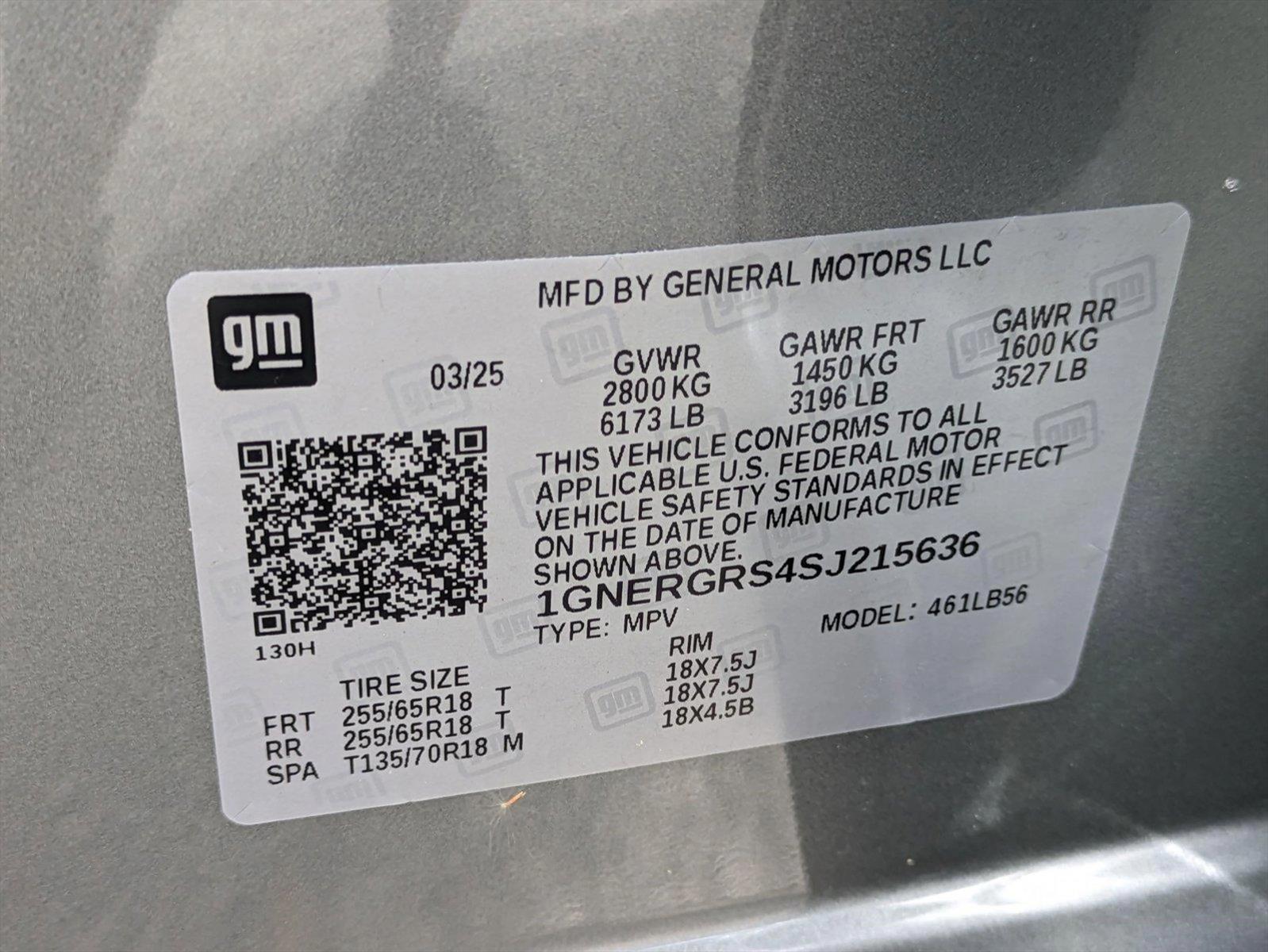 2025 Chevrolet Traverse Vehicle Photo in GREENACRES, FL 33463-3207
