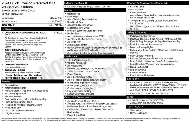 2024 Buick Envision Vehicle Photo in DANBURY, CT 06810-5034