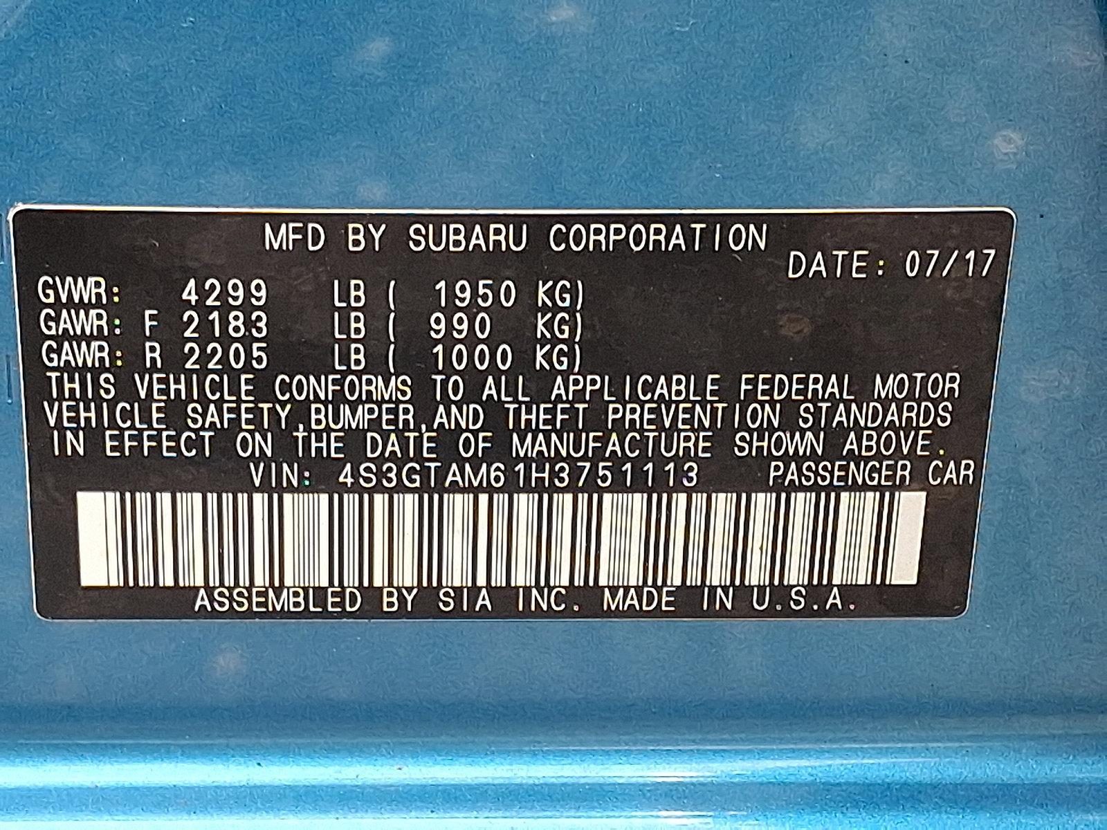 2017 Subaru Impreza Vehicle Photo in BETHLEHEM, PA 18017