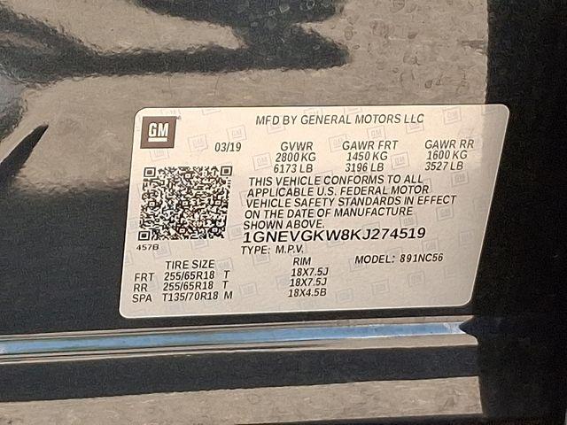 2019 Chevrolet Traverse Vehicle Photo in DANBURY, CT 06810-5034