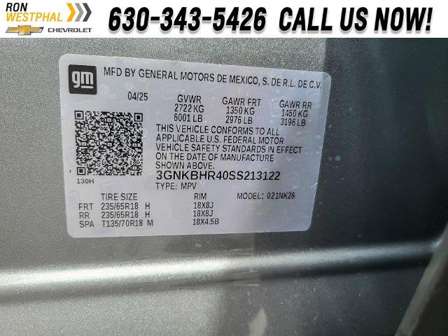 2025 Chevrolet Blazer Vehicle Photo in AURORA, IL 60503-9326