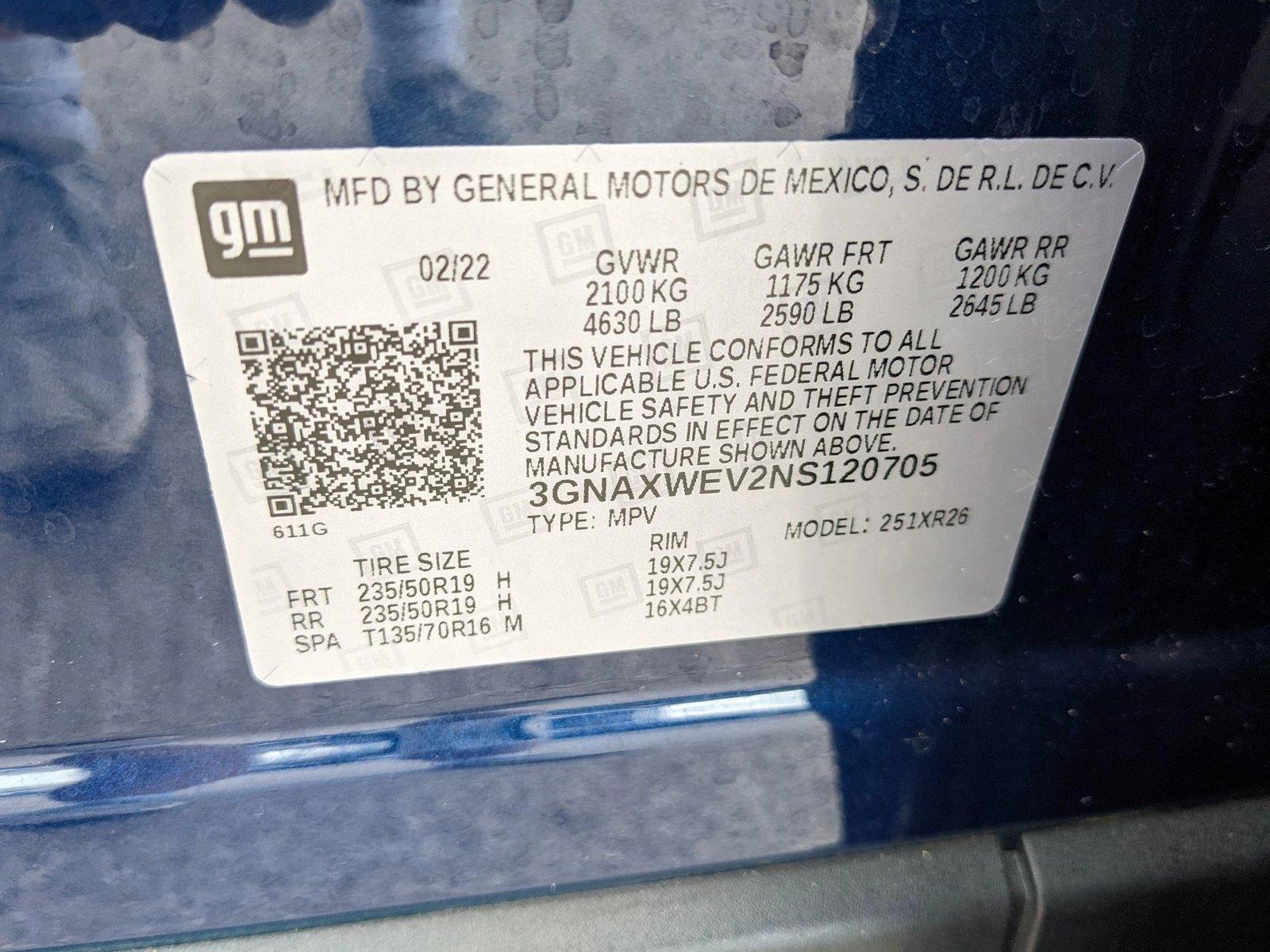 2022 Chevrolet Equinox Vehicle Photo in ORLANDO, FL 32808-7998