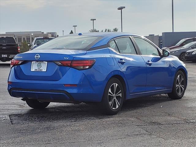 Used 2021 Nissan Sentra SV with VIN 3N1AB8CV9MY265860 for sale in Springfield, IL