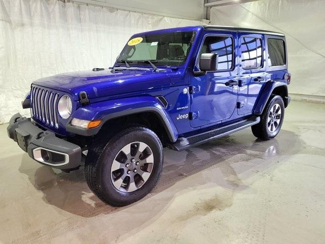 Used 2018 Jeep All-New Wrangler Unlimited Sahara with VIN 1C4HJXEG7JW216103 for sale in Pinconning, MI