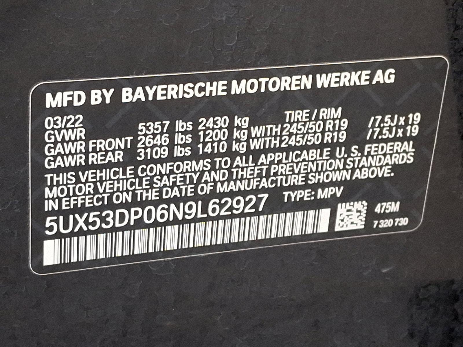 2022 BMW X3 xDrive30i Vehicle Photo in Lancaster, PA 17601