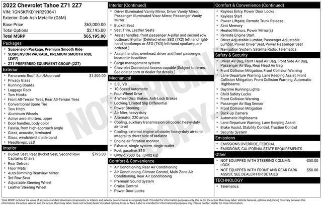 2022 Chevrolet Tahoe Vehicle Photo in DANBURY, CT 06810-5034