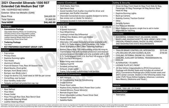 2021 Chevrolet Silverado 1500 Vehicle Photo in DANBURY, CT 06810-5034