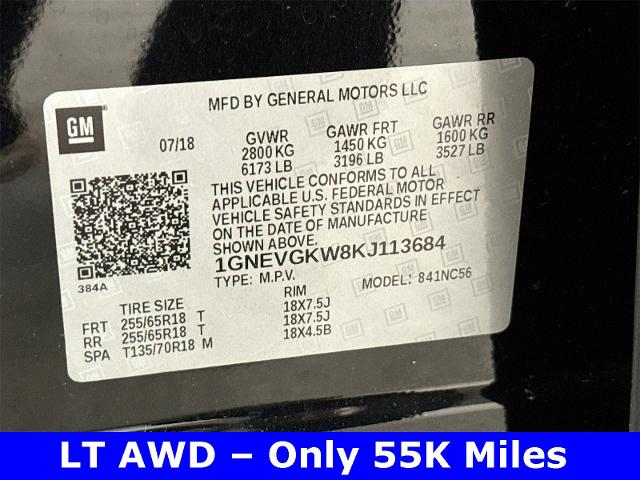 2019 Chevrolet Traverse Vehicle Photo in EVERETT, WA 98203-5662
