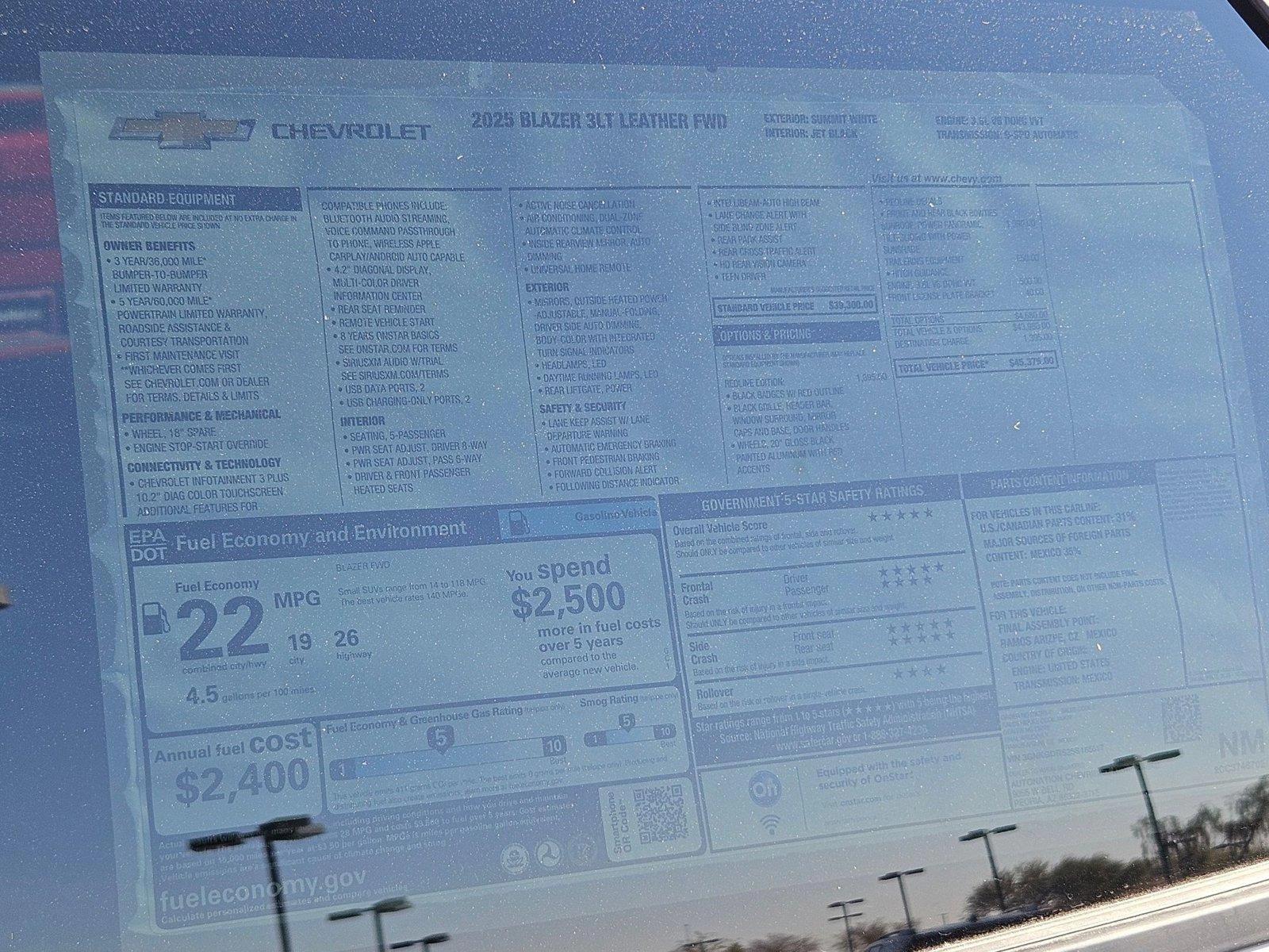 2025 Chevrolet Blazer Vehicle Photo in PEORIA, AZ 85382-3715
