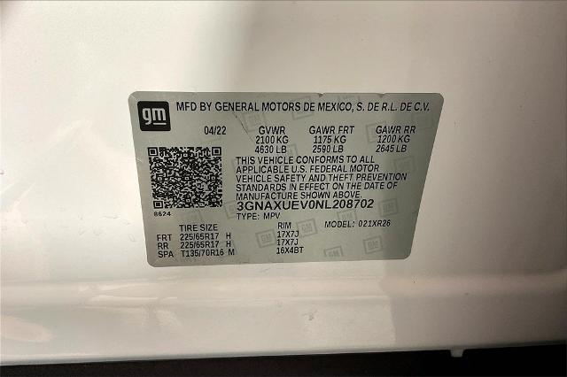 2022 Chevrolet Equinox Vehicle Photo in Tulsa, OK 74129