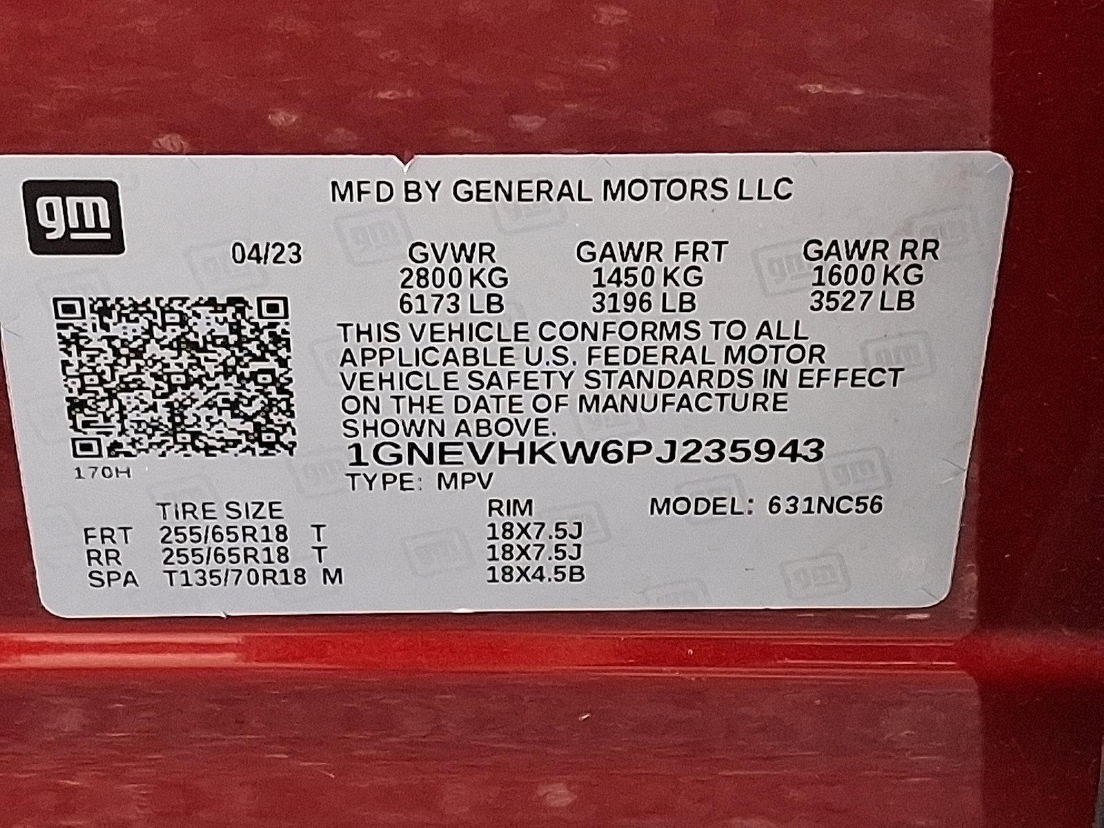 2023 Chevrolet Traverse Vehicle Photo in BETHLEHEM, PA 18017-9401