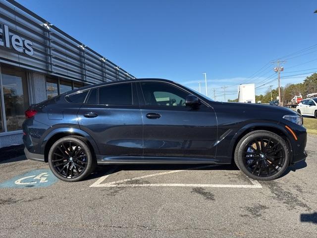 Used 2021 BMW X6 M50i with VIN 5UXCY8C0XM9F83745 for sale in Bourne, MA