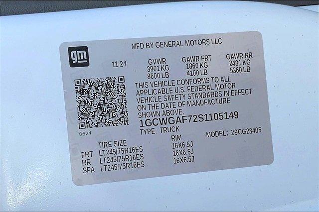 2025 Chevrolet Express Cargo Van Vehicle Photo in TOPEKA, KS 66609-0000
