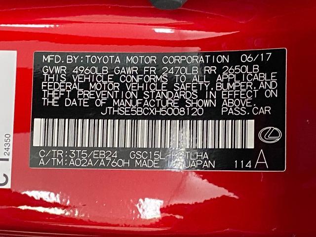 2017 Lexus RC 350 Vehicle Photo in Appleton, WI 54913