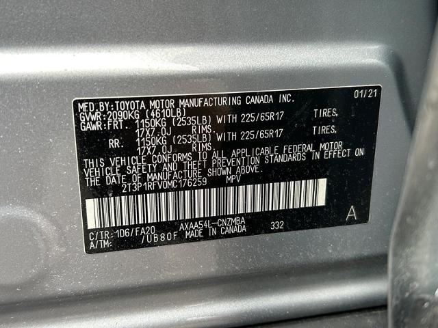 2021 Toyota RAV4 Vehicle Photo in MADISON, WI 53713-3220