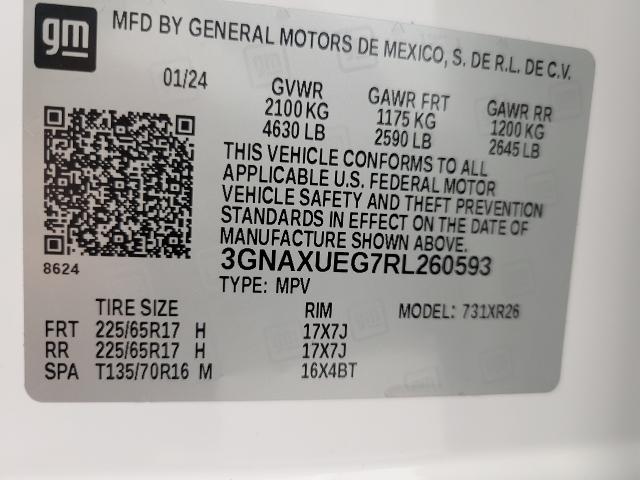 2024 Chevrolet Equinox Vehicle Photo in NEENAH, WI 54956-2243