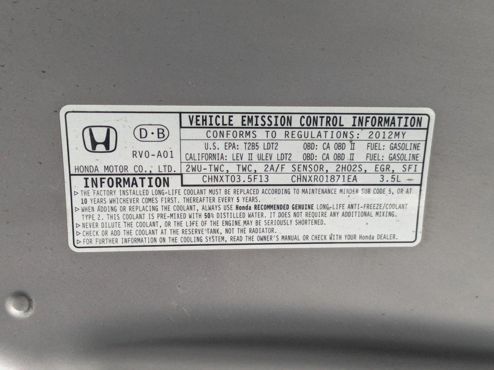 2012 Honda Odyssey Vehicle Photo in VALENCIA, CA 91355-1705