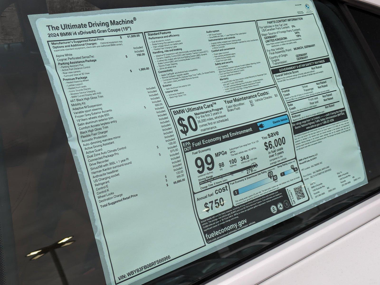 2024 BMW i4 Vehicle Photo in Rockville, MD 20852