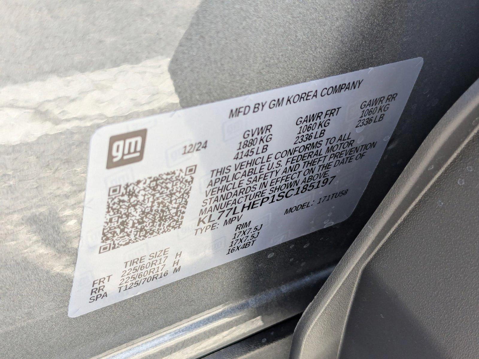 2025 Chevrolet Trax Vehicle Photo in CLEARWATER, FL 33764-7163