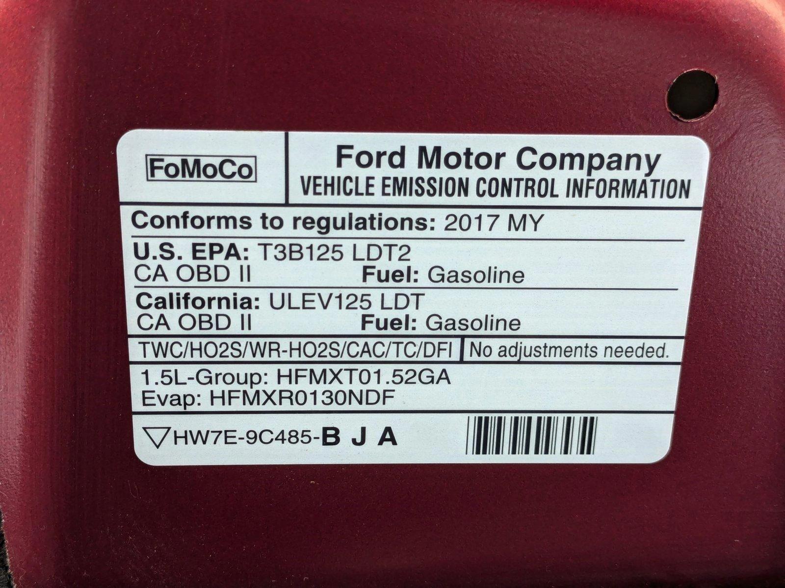 2017 Ford Escape Vehicle Photo in VALENCIA, CA 91355-1705