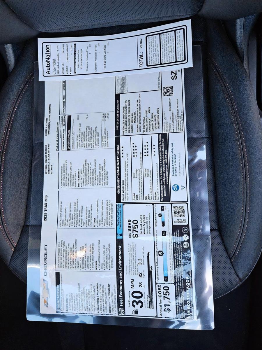 2025 Chevrolet Trax Vehicle Photo in AMARILLO, TX 79103-4111