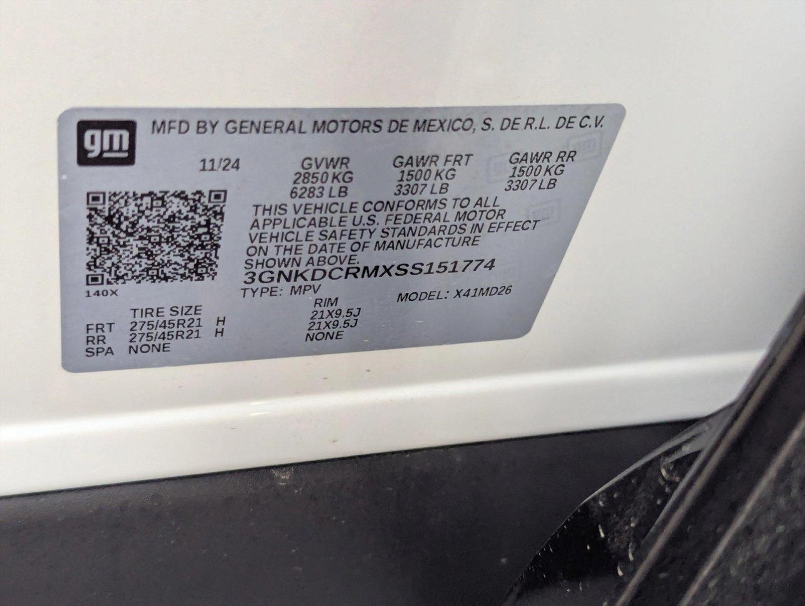 2025 Chevrolet Blazer EV Vehicle Photo in GREENACRES, FL 33463-3207