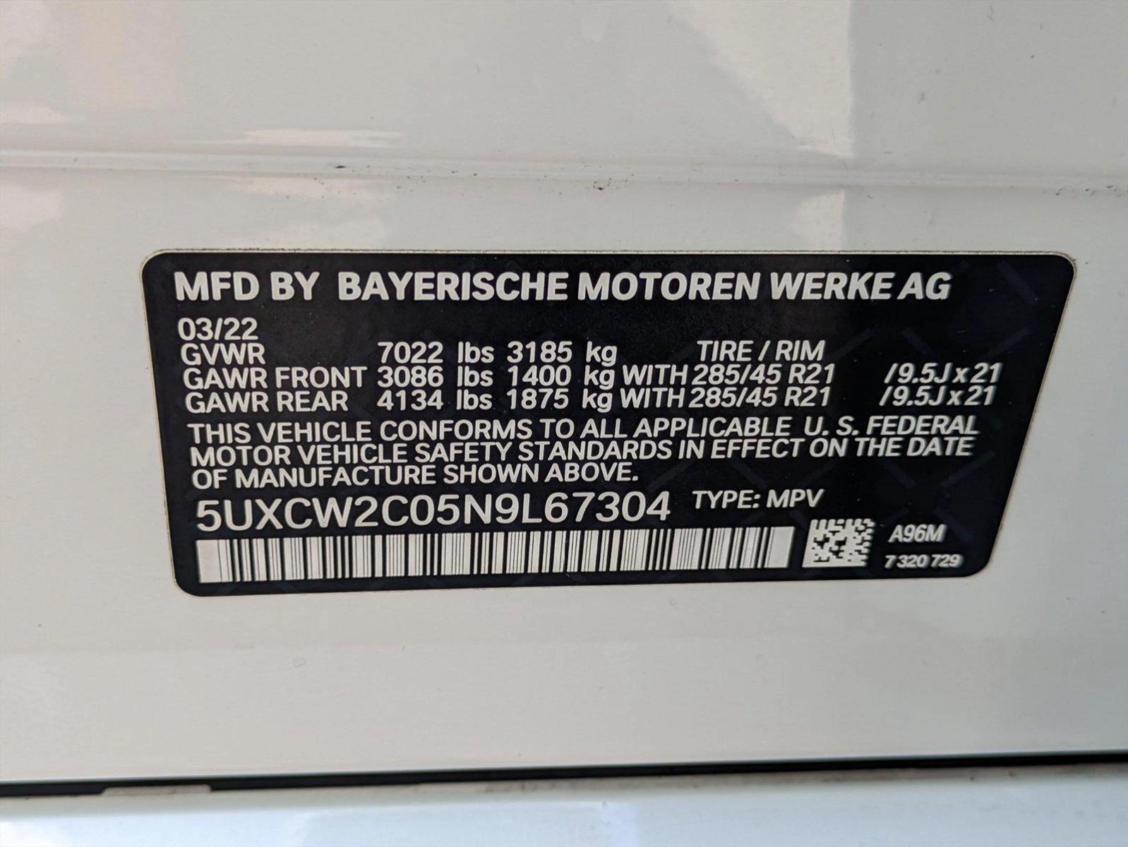 2022 BMW X7 Vehicle Photo in GREENACRES, FL 33463-3207