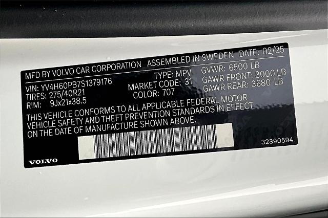 2025 Volvo XC90 Plug-In Hybrid Vehicle Photo in Grapevine, TX 76051