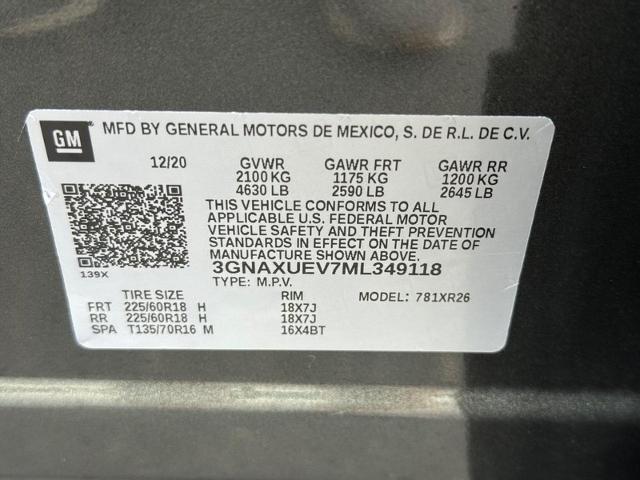 2021 Chevrolet Equinox Vehicle Photo in MADISON, WI 53713-3220