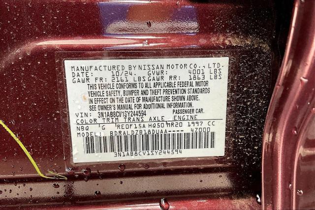 2025 Nissan Sentra Vehicle Photo in Tulsa, OK 74129