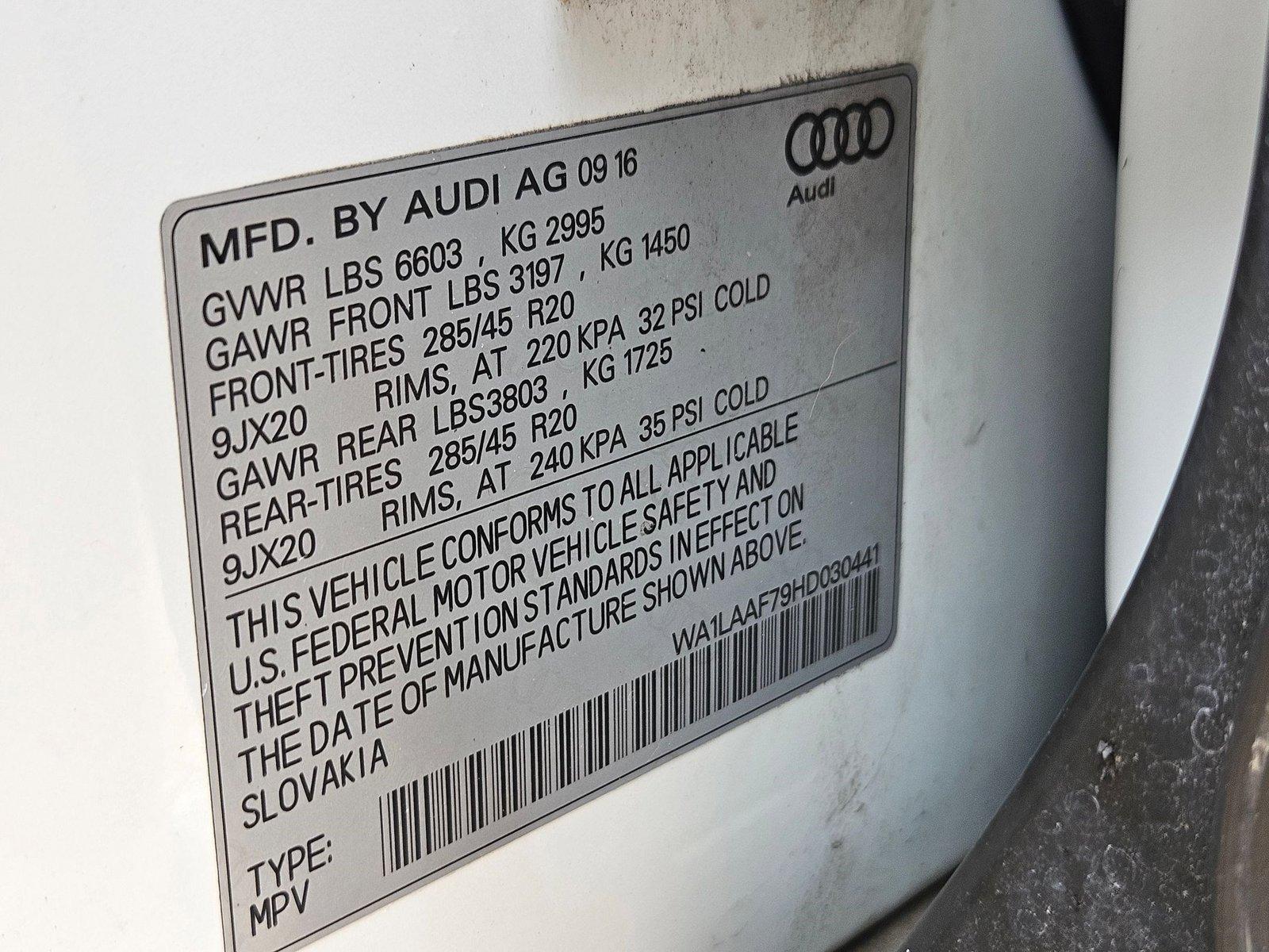 2017 Audi Q7 Vehicle Photo in WACO, TX 76710-2592