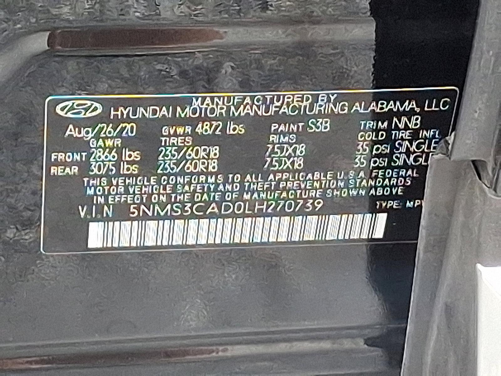 2020 Hyundai SANTA FE Vehicle Photo in Harrisburg, PA 17111