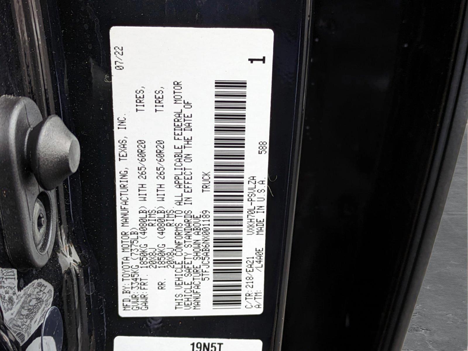 2022 Toyota Tundra 2WD Vehicle Photo in ORLANDO, FL 32812-3021