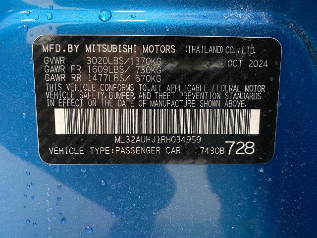 2024 Mitsubishi Mirage Vehicle Photo in Appleton, WI 54913