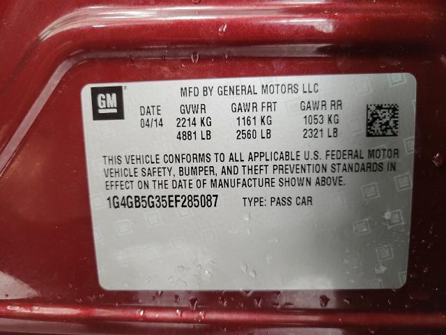 2014 Buick LaCrosse Vehicle Photo in NEENAH, WI 54956-2243