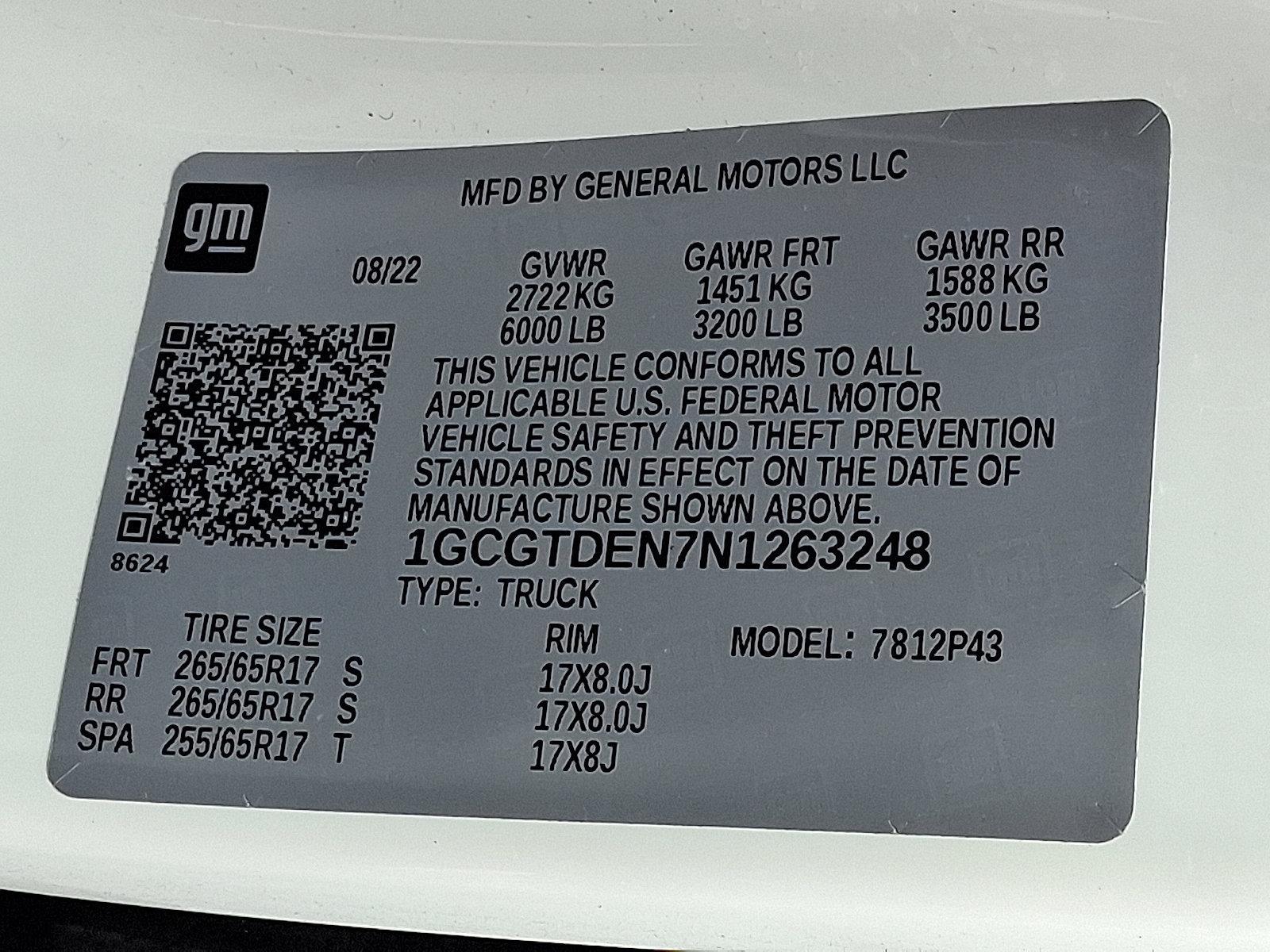 2022 Chevrolet Colorado Vehicle Photo in BETHLEHEM, PA 18017-9401