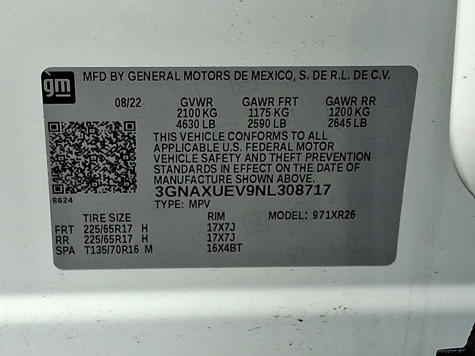 2022 Chevrolet Equinox Vehicle Photo in BETHLEHEM, PA 18017-9401