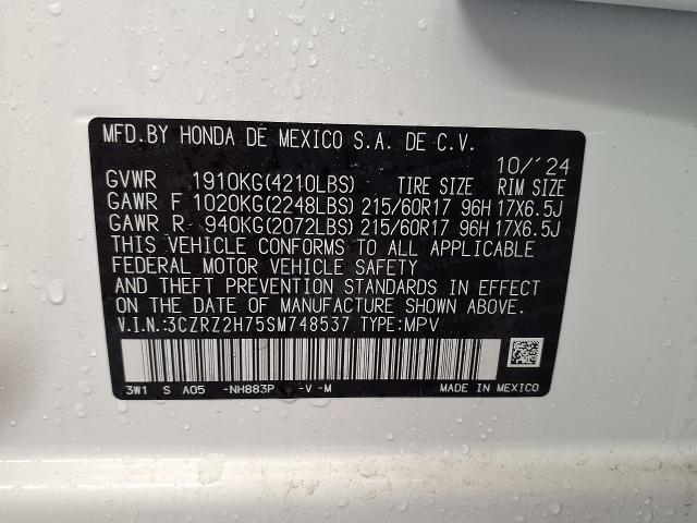 2025 Honda HR-V Vehicle Photo in Oshkosh, WI 54904