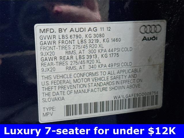 2013 Audi Q7 Vehicle Photo in EVERETT, WA 98203-5662