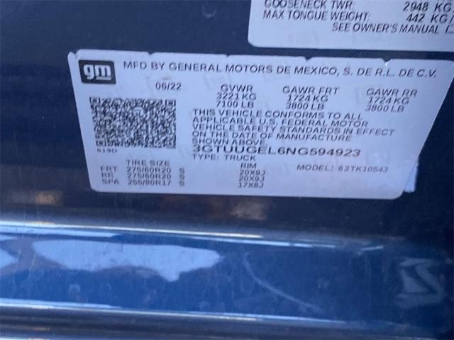 2022 GMC Sierra 1500 Vehicle Photo in GOODYEAR, AZ 85338-1310