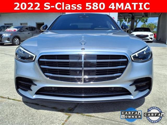 Used 2022 Mercedes-Benz S-Class S 580 with VIN W1K6G7GBXNA145138 for sale in Titusville, FL