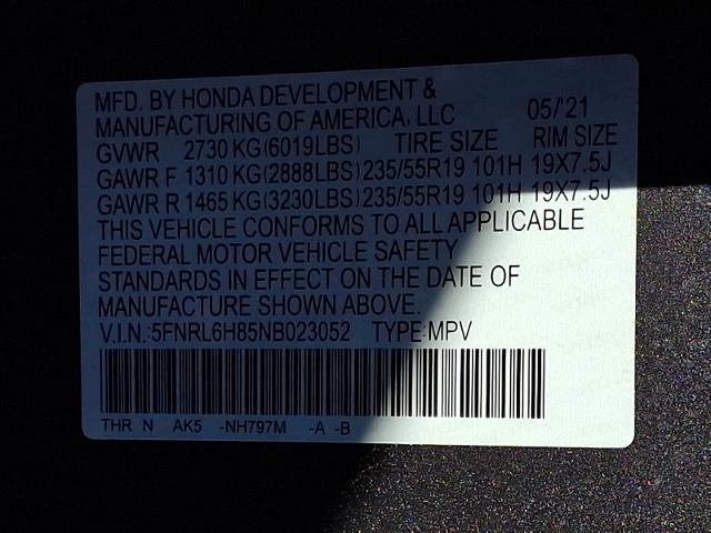 2022 Honda Odyssey Vehicle Photo in TREVOSE, PA 19053-4984