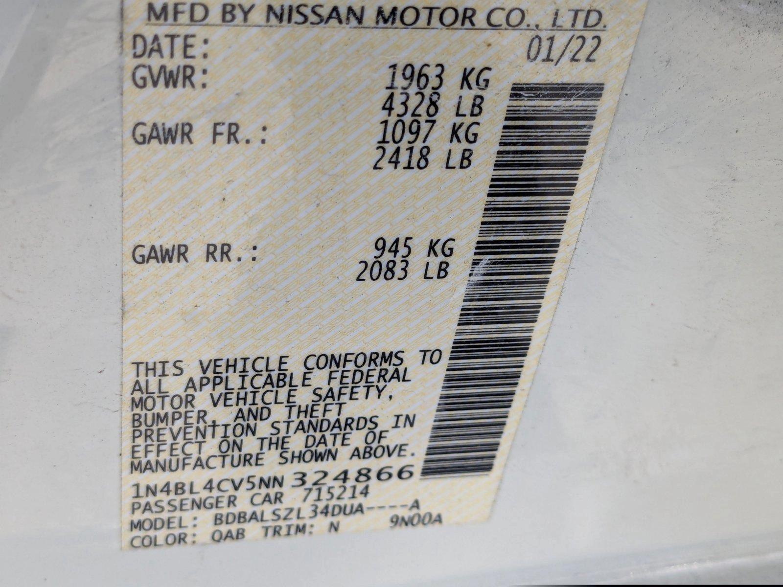 2022 Nissan Altima Vehicle Photo in Miami, FL 33135