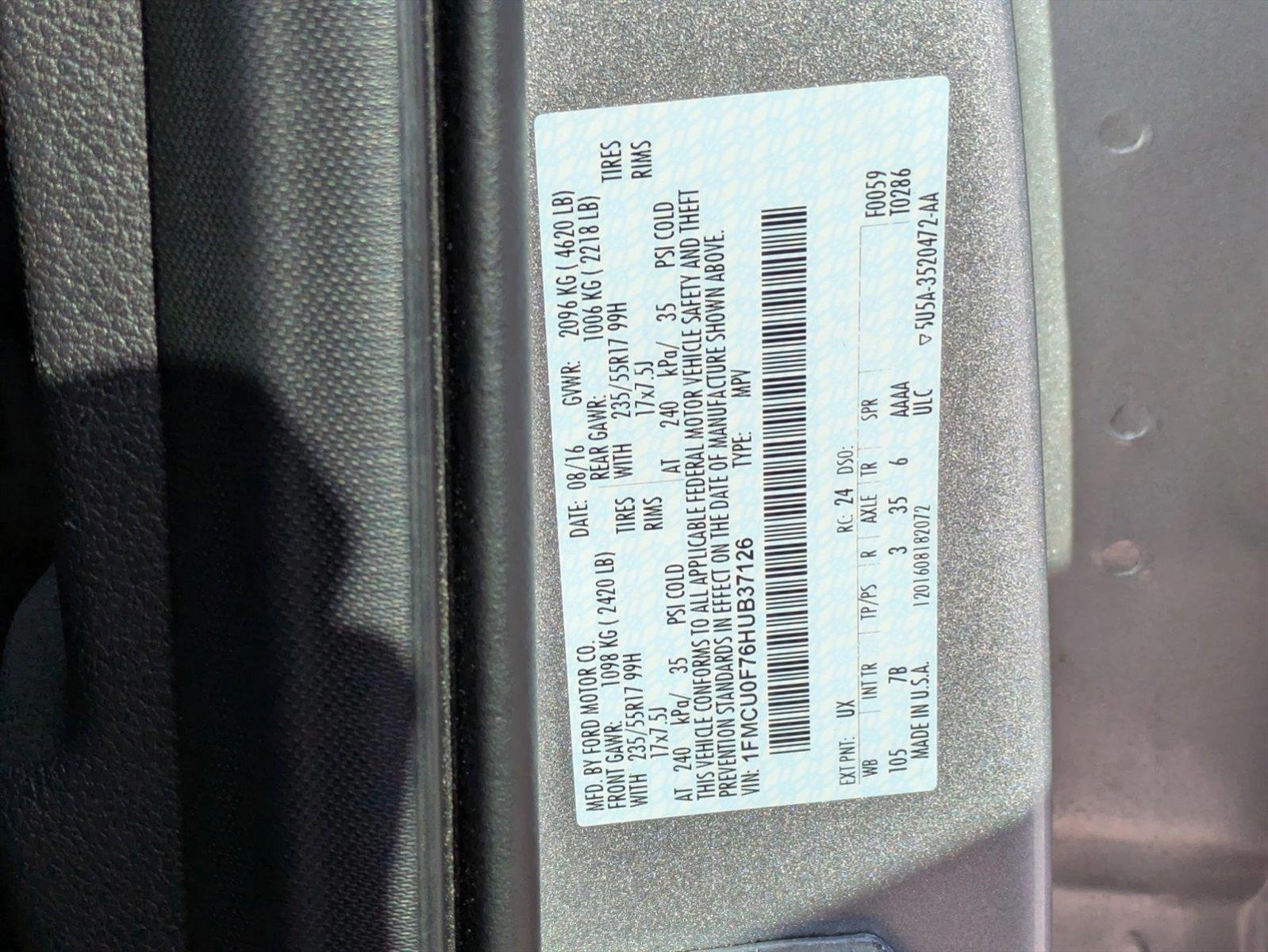 2017 Ford Escape Vehicle Photo in Jacksonville, FL 32244