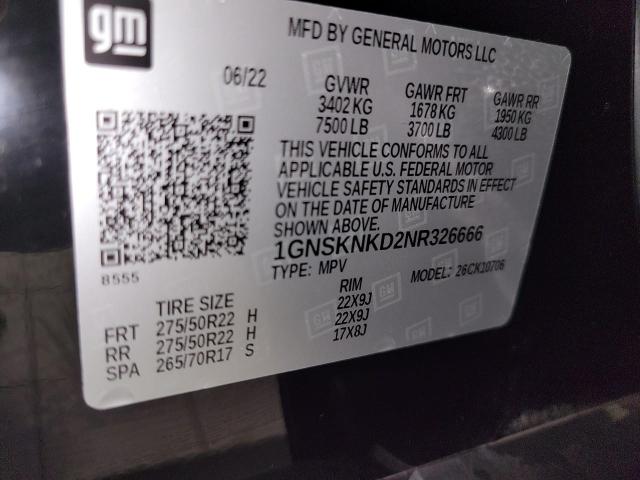 2022 Chevrolet Tahoe Vehicle Photo in NEENAH, WI 54956-2243