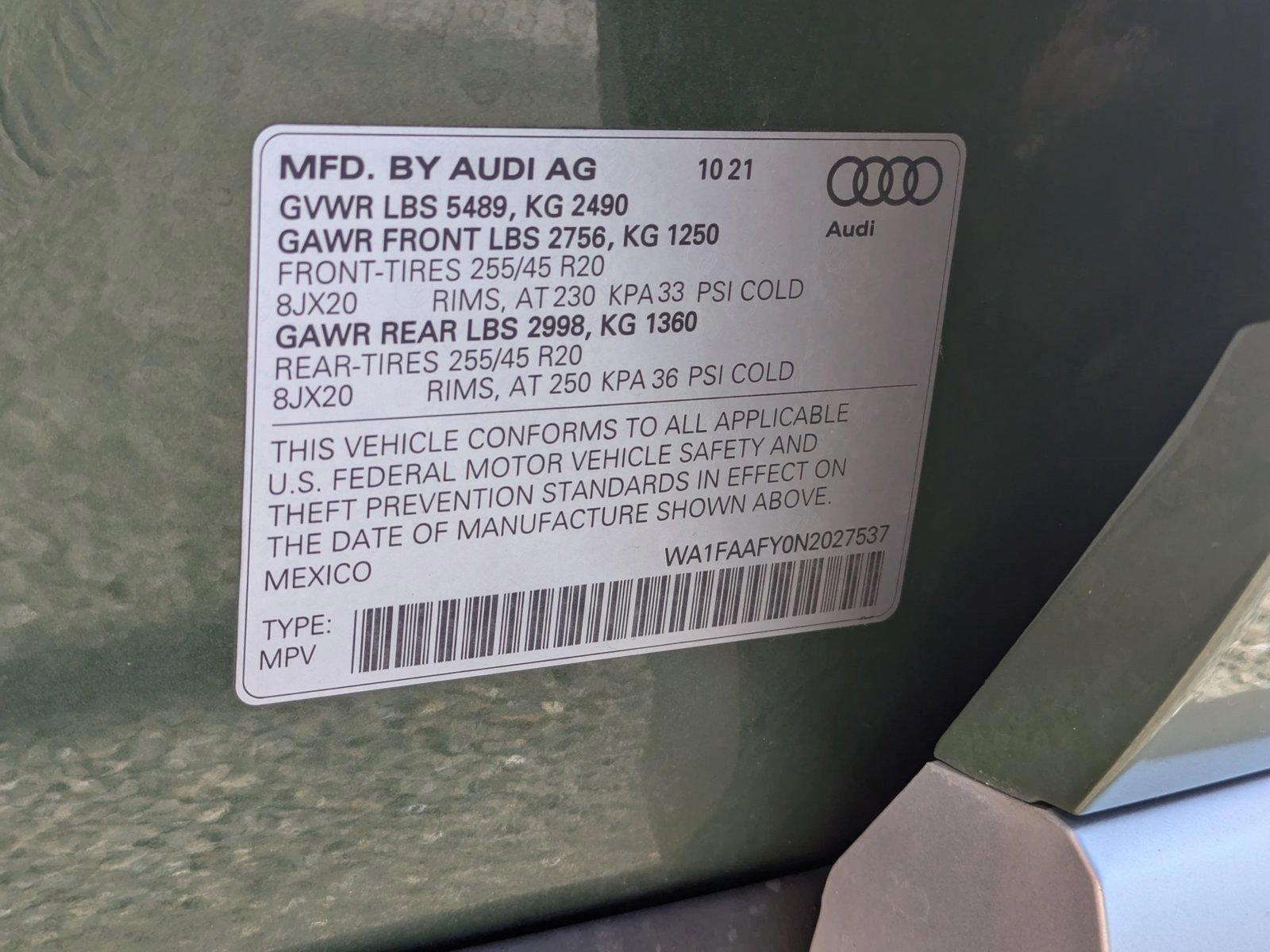 2022 Audi Q5 Vehicle Photo in Sarasota, FL 34231