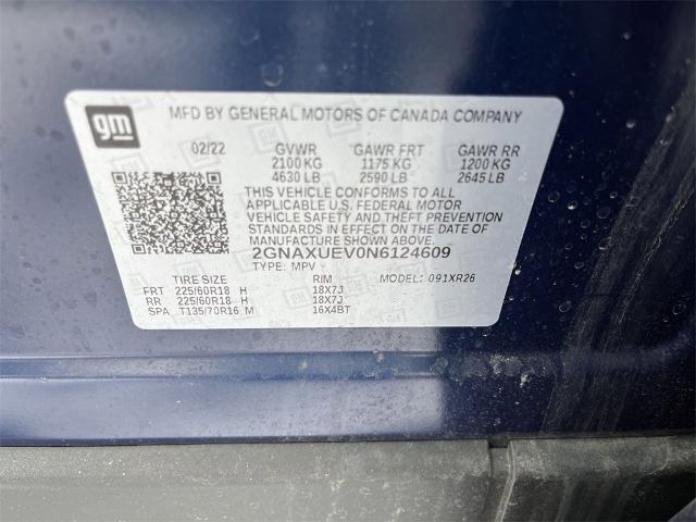 2022 Chevrolet Equinox Vehicle Photo in TULLY, NY 13159-3159