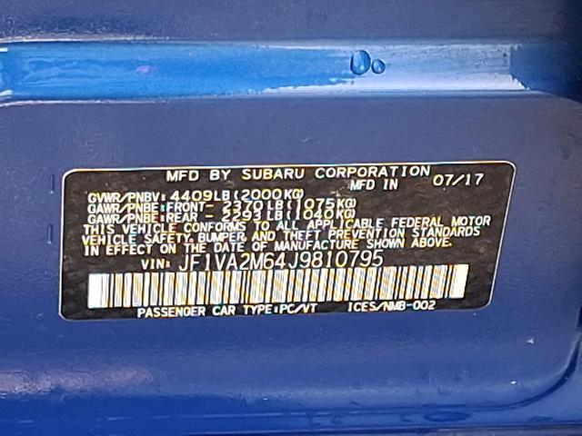 2018 Subaru WRX Vehicle Photo in TREVOSE, PA 19053-4984